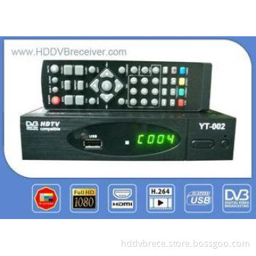 HD MPEG4 1080P DVB T2 Terrestrial Receiver With Mstar T701